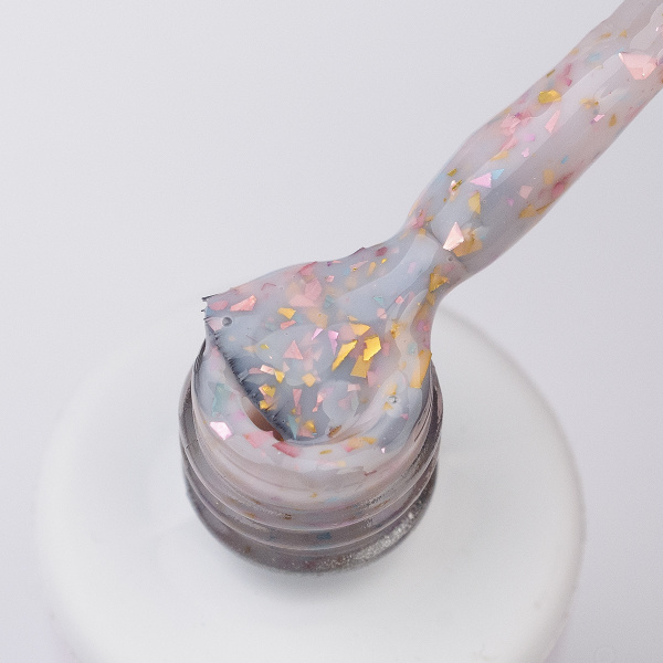 База для ногтей c полупрозрачной поталью Тон 1281 Sofiprofi Base Potal Color Milk, 10 мл